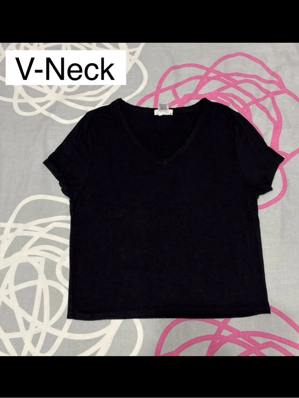 Olivia Rae Black V-Neck Crop Top